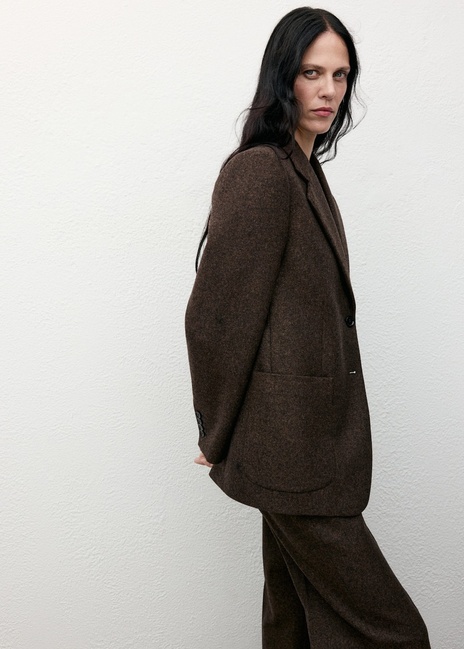 Жіночі коричневі брюки Mango артикул 17017914 30 1 season Фото ракурс 4 - Жіночі коричневі брюки Mango артикул 17017914 30 1 season