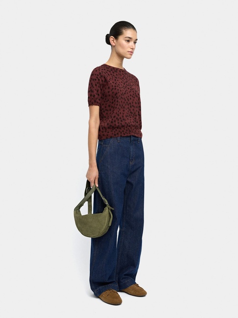 Жіночий бордовий светр Parfois артикул 238438 _BU FW2025 Фото ракурс 3 - Жіночий бордовий светр Parfois артикул 238438 _BU FW2025