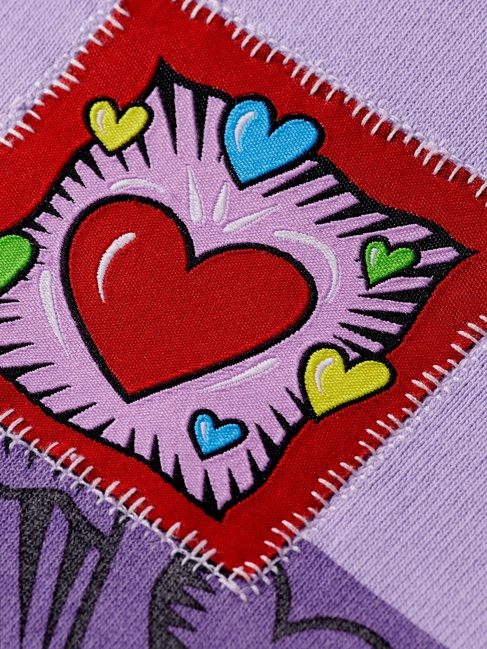 Фото ракурс 4 - Жіноче фіолетовe худі SCOTCH & SODA артикул 180358 U504 SS2025