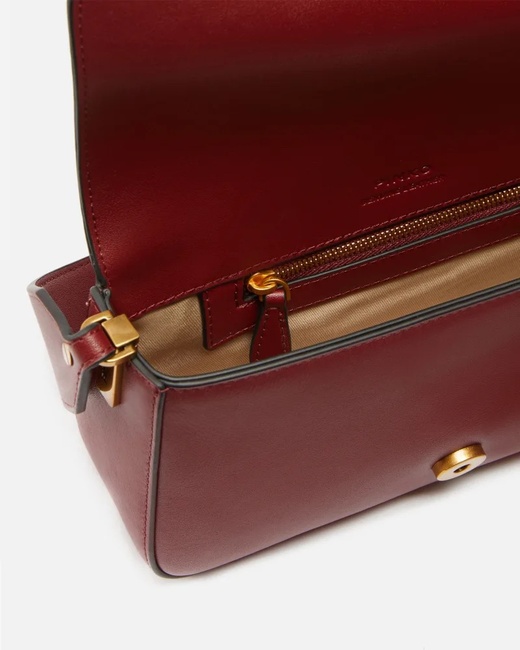 Жіноча бордова сумка Pinko артикул 104340-A0QO Y1HQ FW2025 Фото ракурс 4 - Жіноча бордова сумка Pinko артикул 104340-A0QO Y1HQ FW2025