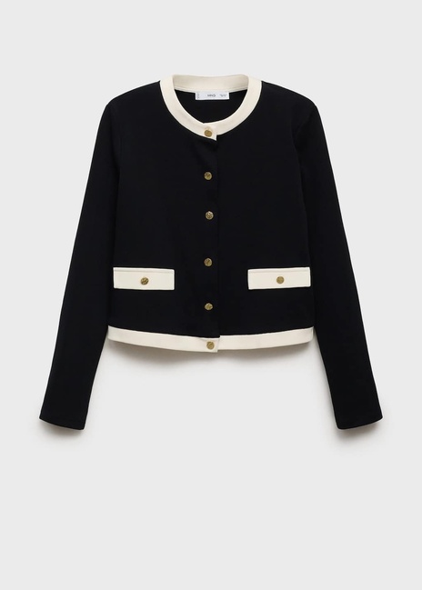 Женский черный кардиган Mango артикул 17064082 99 1 season Фото ракурс 3 - Женский черный кардиган Mango артикул 17064082 99 1 season