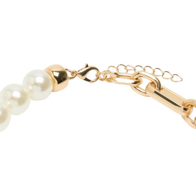 Фото ракурс 3 - Жіноче біло-золотe намисто Parfois артикул 239548 _SV FW2025