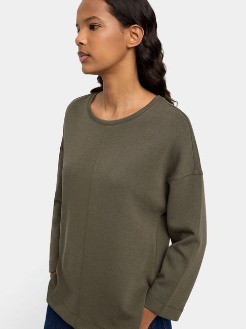 Женский зеленый свитшот Parfois артикул 241575 _KK FW2025 Фото ракурс 1 - Женский зеленый свитшот Parfois артикул 241575 _KK FW2025