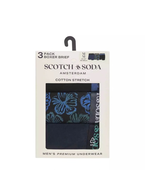 Фото ракурс 2 - Чоловічий синій набір білизни SCOTCH & SODA артикул SSFA24M152028 422 SS2025