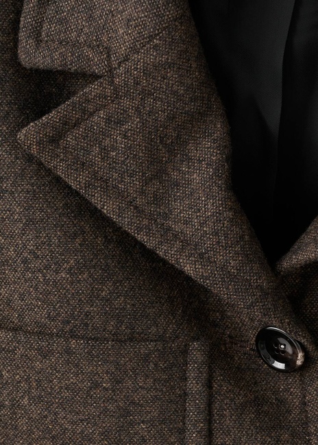 Женский коричневый пиджак Mango артикул 17067911 30 1 season Фото ракурс 4 - Женский коричневый пиджак Mango артикул 17067911 30 1 season