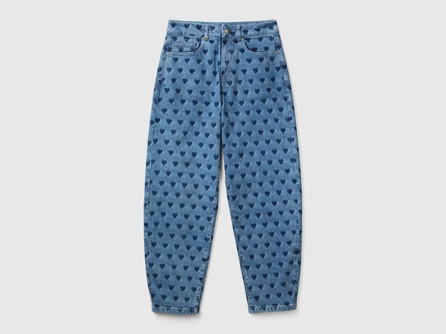 Фото ракурс 4 - Жіночі сині джинси Benetton артикул 41TBDE022 920 24A