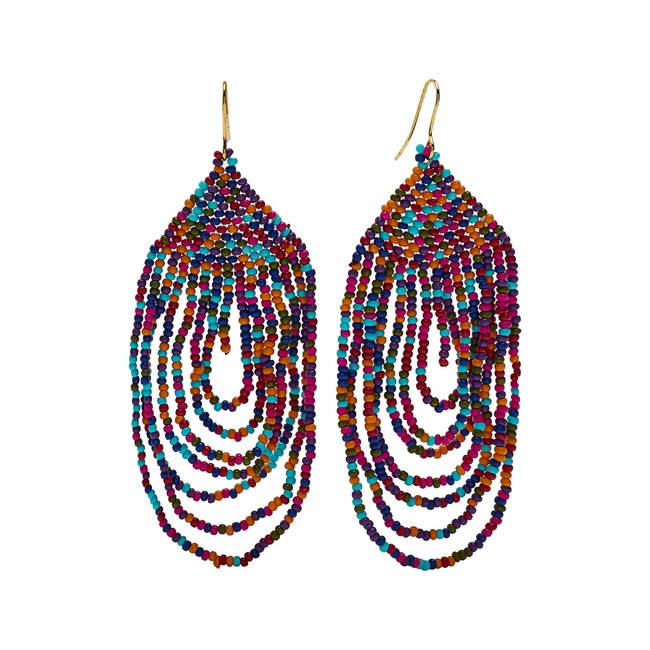 Женские разноцветные серьги Parfois артикул 234873 _BM FW2025 Фото ракурс 1 - Женские разноцветные серьги Parfois артикул 234873 _BM FW2025