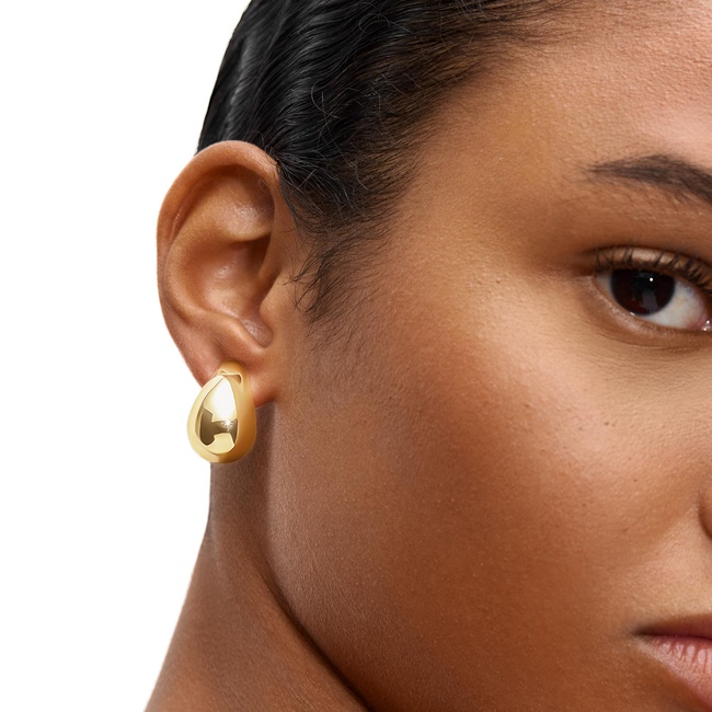Фото ракурс 3 - Женские золотые серьги Parfois артикул 217431 _GD FW2025