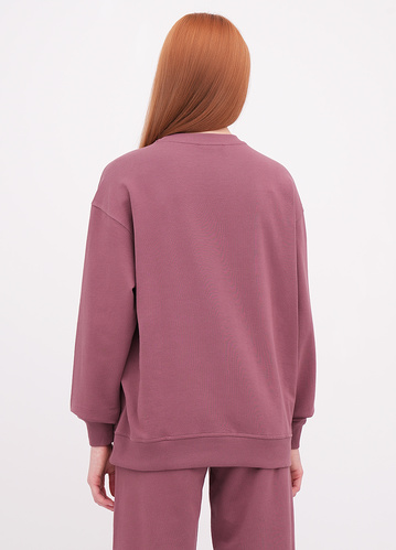 Фото ракурс 2 - Жіночий рожевий світшот EQUILIBRI артикул W291 041 100 Frez FW2025