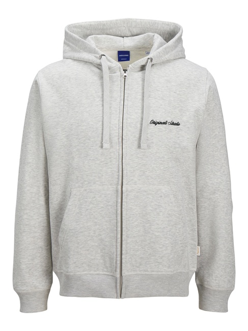 Фото ракурс 3 - Мужское серое худи Jack & Jones артикул 12282901 WHITE MELANGE FW2025