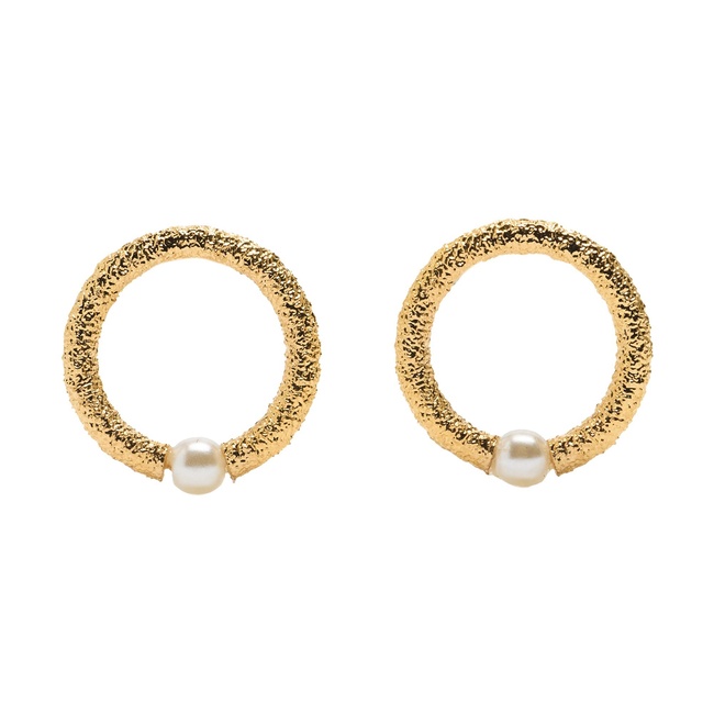 Фото ракурс 2 - Жіночі золоті сережки Parfois артикул 232766 _GD SS2025