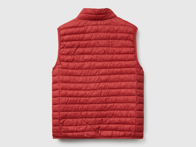 Мужской коричневый жилет Benetton артикул 2TWDUJ00P 01J 25A Фото ракурс 3 - Мужской коричневый жилет Benetton артикул 2TWDUJ00P 01J 25A