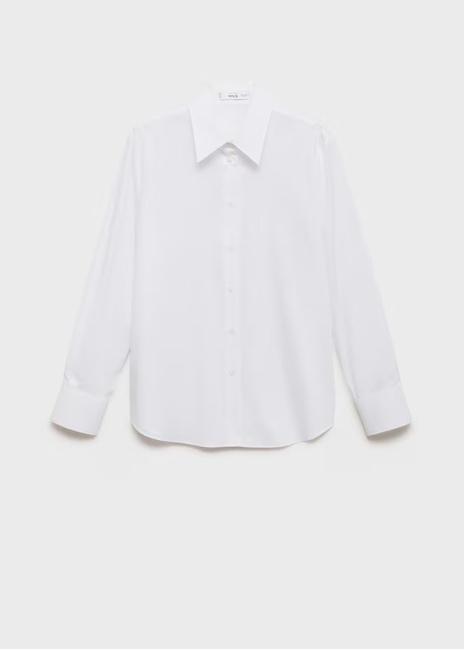 Фото ракурс 3 - Жіноча молочна сорочка Mango артикул 17044085 02 1 season