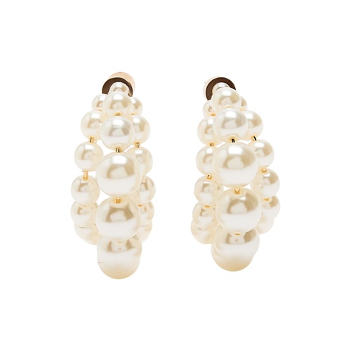 Фото ракурс 1 - Женские бежевые серьги Parfois артикул 242803 _PE FW2025