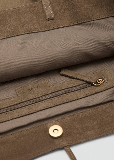 Фото ракурс 5 - Женская хаки сумка Mango артикул 27071224 37 2 season