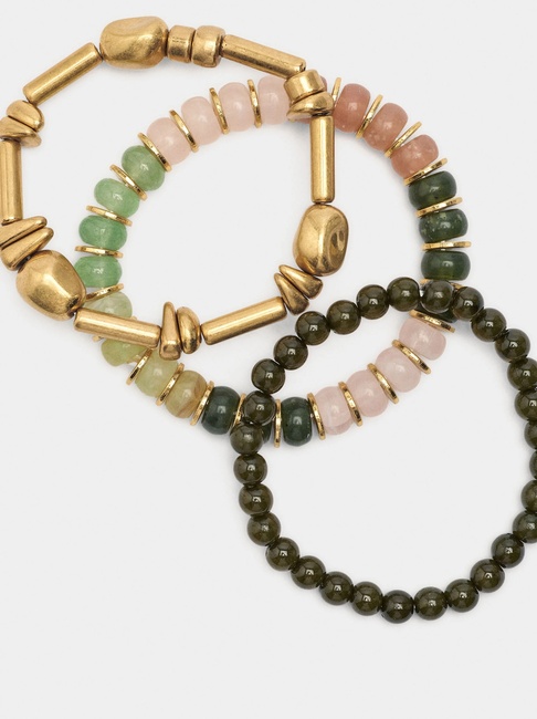 Женский золотой браслет Parfois артикул 237385 _GN FW2025 Фото ракурс 2 - Женский золотой браслет Parfois артикул 237385 _GN FW2025