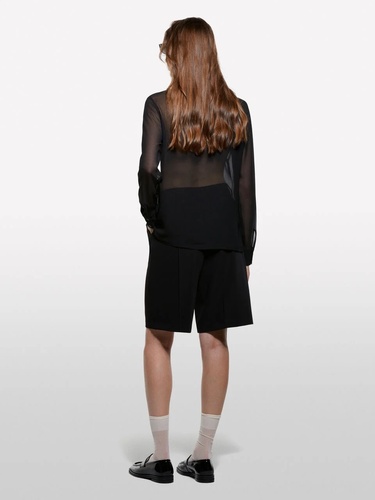 Фото ракурс 2 - Жіноча чорна сорочка Sisley артикул 5NOXLQ09T 100 25A