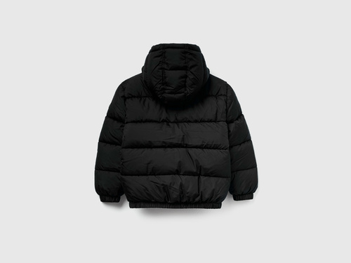 Фото ракурс 2 - Черная куртка Benetton для мальчиков артикул 2WU0CN06N.G 100 25A