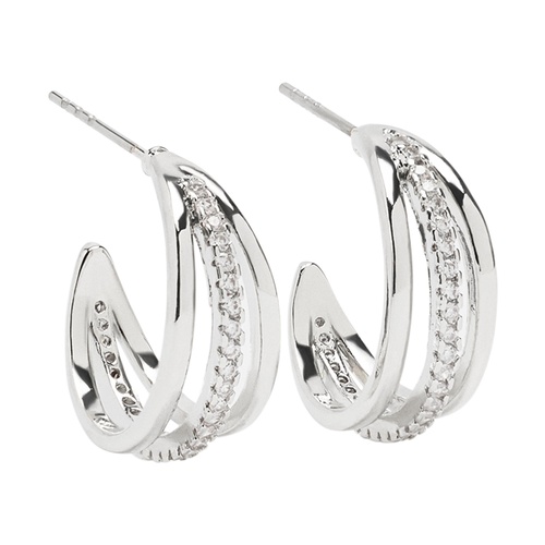 Фото ракурс 1 - Женские серебряные серьги Parfois артикул 235203 _SV FW2025