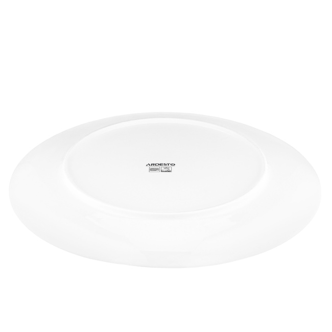 Фото ракурс 3 - Белая тарелка десертная Ardesto артикул AR0419CWB No color FW2025