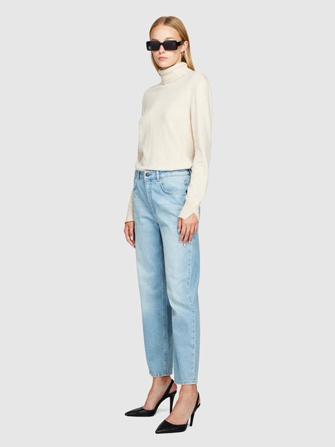 Фото ракурс 6 - Женская бежевая водолазка Sisley артикул 102HM2174 90W 25A