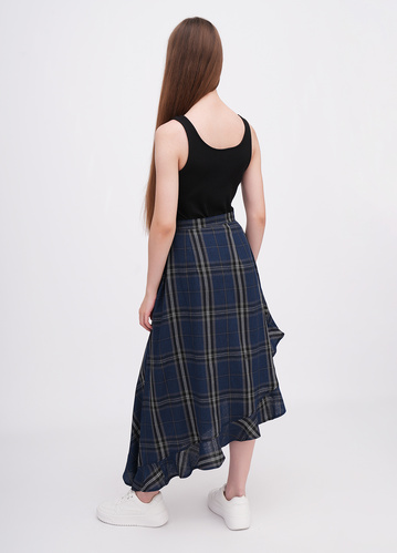 Фото ракурс 2 - Жіноча синя спiдниця EQUILIBRI артикул NW462004 000 NAVY BLUE FW2025