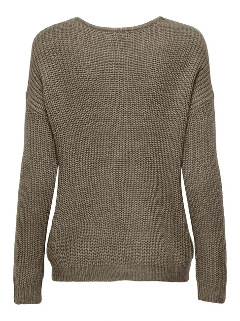 Жіночий коричневий джемпер Only артикул 15208245 Walnut FW2025 Фото ракурс 4 - Жіночий коричневий джемпер Only артикул 15208245 Walnut FW2025