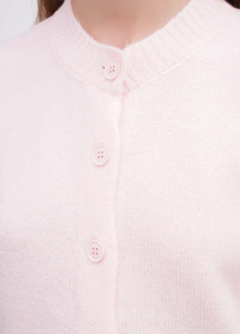 Женский розовый кардиган EQUILIBRI артикул W343 012 000 Pink FW2025 Фото ракурс 4 - Женский розовый кардиган EQUILIBRI артикул W343 012 000 Pink FW2025