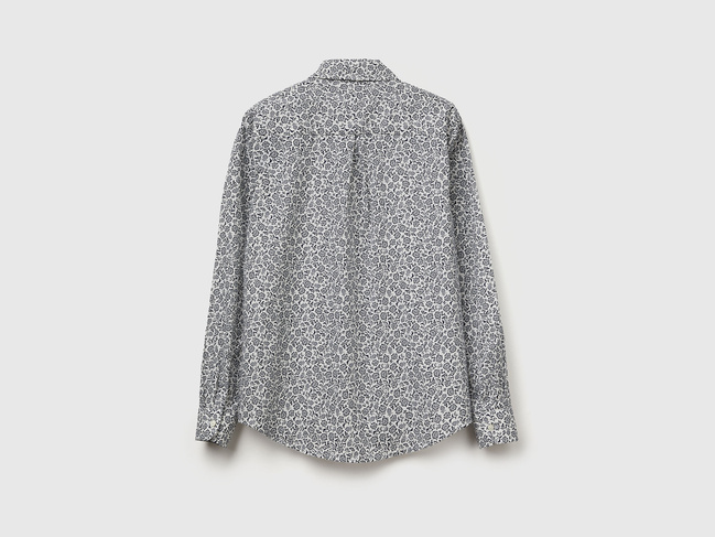 Фото ракурс 3 - Жіноча чорна сорочка Benetton артикул 5Q6SDQ0AY 62E 25A