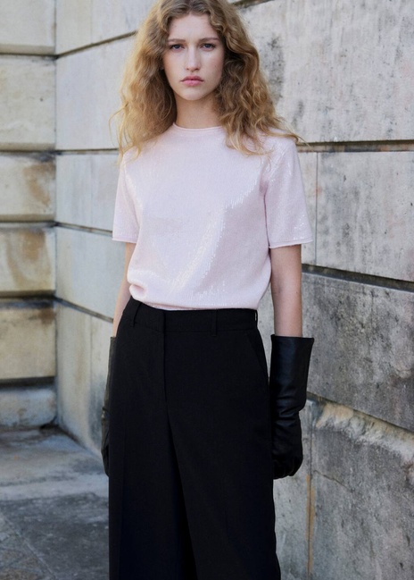 Фото ракурс 1 - Жіночий рожевий джемпер Mango артикул 17009127 81 1 season