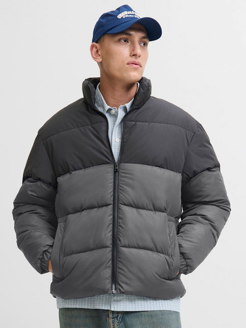 Фото ракурс 1 - Чоловіча сіра куртка Jack & Jones артикул 12279686 castlerock FW2025