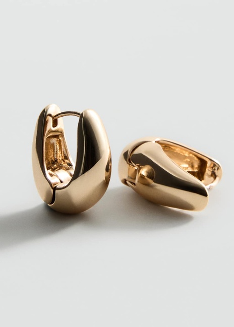 Жіночі золоті сережки Mango артикул 17006004 OR 1 season Фото ракурс 1 - Жіночі золоті сережки Mango артикул 17006004 OR 1 season