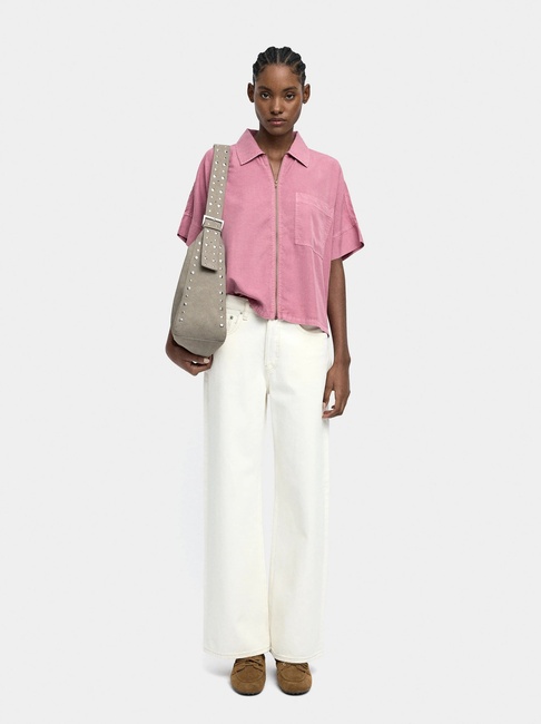 Фото ракурс 6 - Жіноча рожева блузка Parfois артикул 240320 _PK FW2025