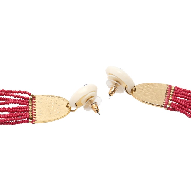 Женские розовые серьги Parfois артикул 234925 _BM FW2025 Фото ракурс 3 - Женские розовые серьги Parfois артикул 234925 _BM FW2025