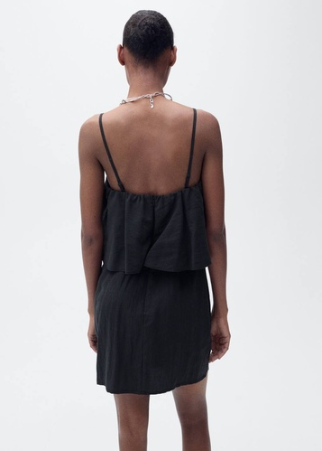 Фото ракурс 2 - Женское черное платье Mango артикул 87057186 99 8 season