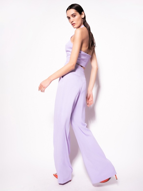 Фото ракурс 2 - Жіночі фіолетові брюки Pinko артикул 100331-7624 YA8 SS2023