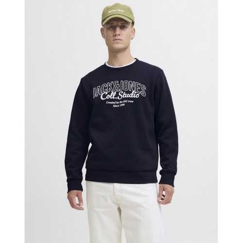 Фото ракурс 1 - Мужской синий свитшот Jack & Jones артикул 12278601 Sky Captain FW2025