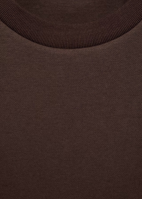 Жіноча коричнева футболка Mango артикул 17014099 30 1 season Фото ракурс 4 - Жіноча коричнева футболка Mango артикул 17014099 30 1 season