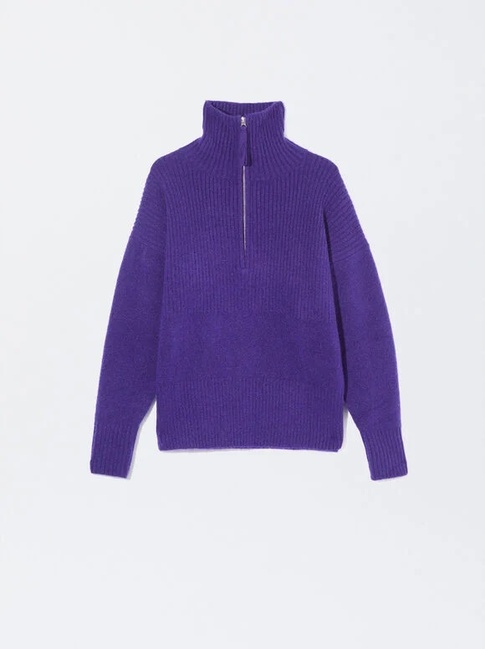 Фото ракурс 5 - Жіночий фіолетовий светр Parfois артикул 214464 _BL SS2024