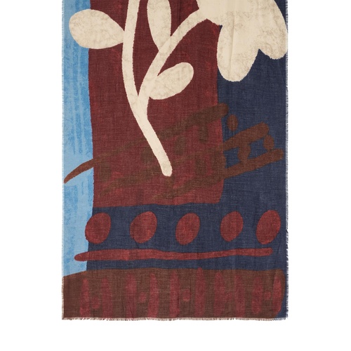 Фото ракурс 2 - Женский бордовый шарф Parfois артикул 243171 _DM SS2026