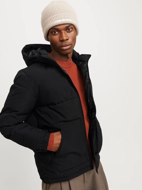 Фото ракурс 7 - Чоловіча чорна куртка Jack & Jones  артикул 12258416 Black FW2024