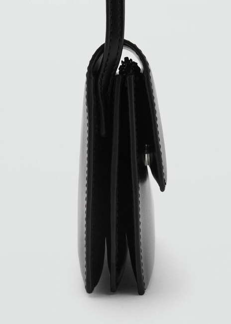 Фото ракурс 3 - Жіноча чорна сумка Mango артикул 87040292 99 8 season