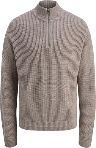 Фото ракурс 1 - Мужской бежевый джемпер Jack & Jones артикул 12278959 Atmosphere FW2025