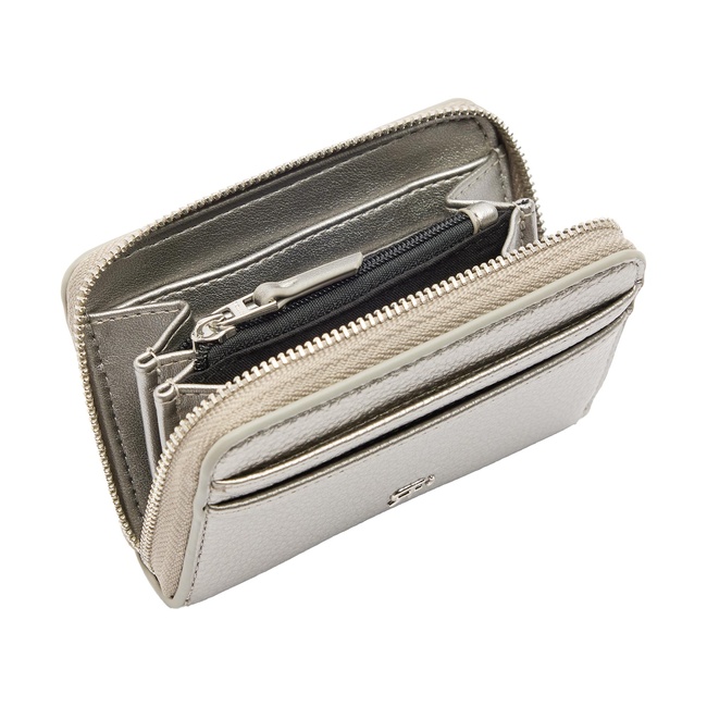 Жіночий срібний гаманець Parfois артикул 223676 _SV FW2025 Фото ракурс 5 - Жіночий срібний гаманець Parfois артикул 223676 _SV FW2025