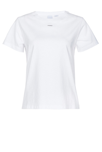 Фото ракурс 1 - Женская белая футболка Pinko артикул 100373-A228 Z04 FW2024