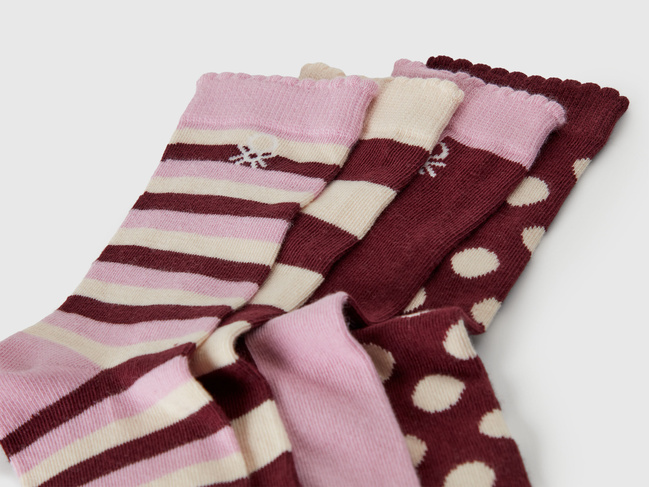 Фото ракурс 2 - Красные носки для мальчиков Benetton артикул 6AO30704E 907 25A