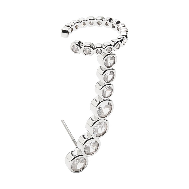 Женские серебряные серьги Parfois артикул 234186 _SV FW2025 Фото ракурс 2 - Женские серебряные серьги Parfois артикул 234186 _SV FW2025