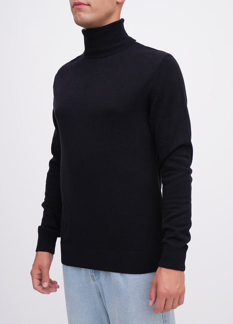 Фото ракурс 3 - Чоловічий синій светр EQUILIBRI артикул M342 003 000 NAVY BLUE FW2025