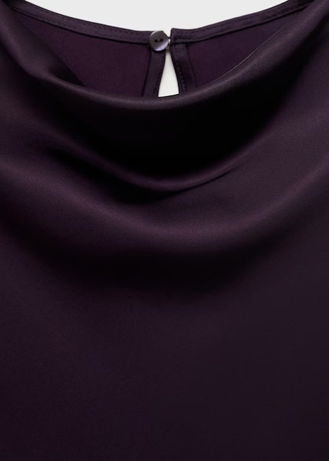 Фото ракурс 5 - Жіноча бордова блузка Mango артикул 17064092 78 1 season