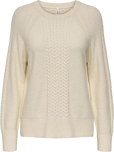 Фото ракурс 1 - Жіночий сірий светр Only артикул 15351112 Whitecap Gray FW2025